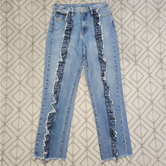 Carmar High Rise Straight Jeans - Picture 1 of 8